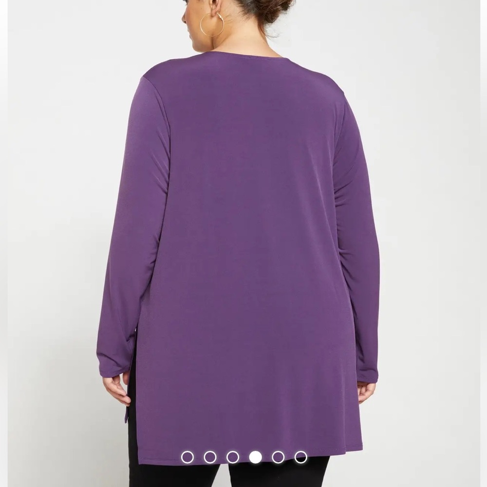Universal Standard Velvety-Cool Jersey Column Tunic M/18-20 - Picture 3 of 6